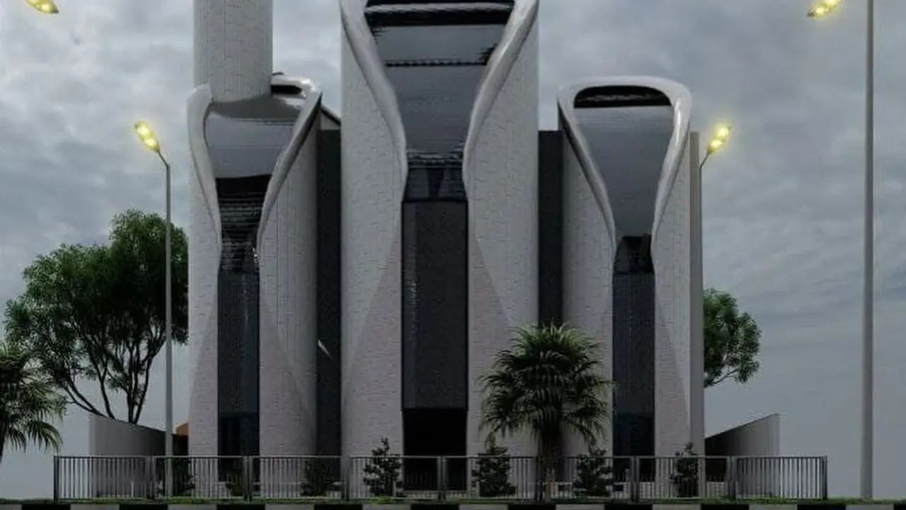 Desain Masjid Syeikh Ajlin