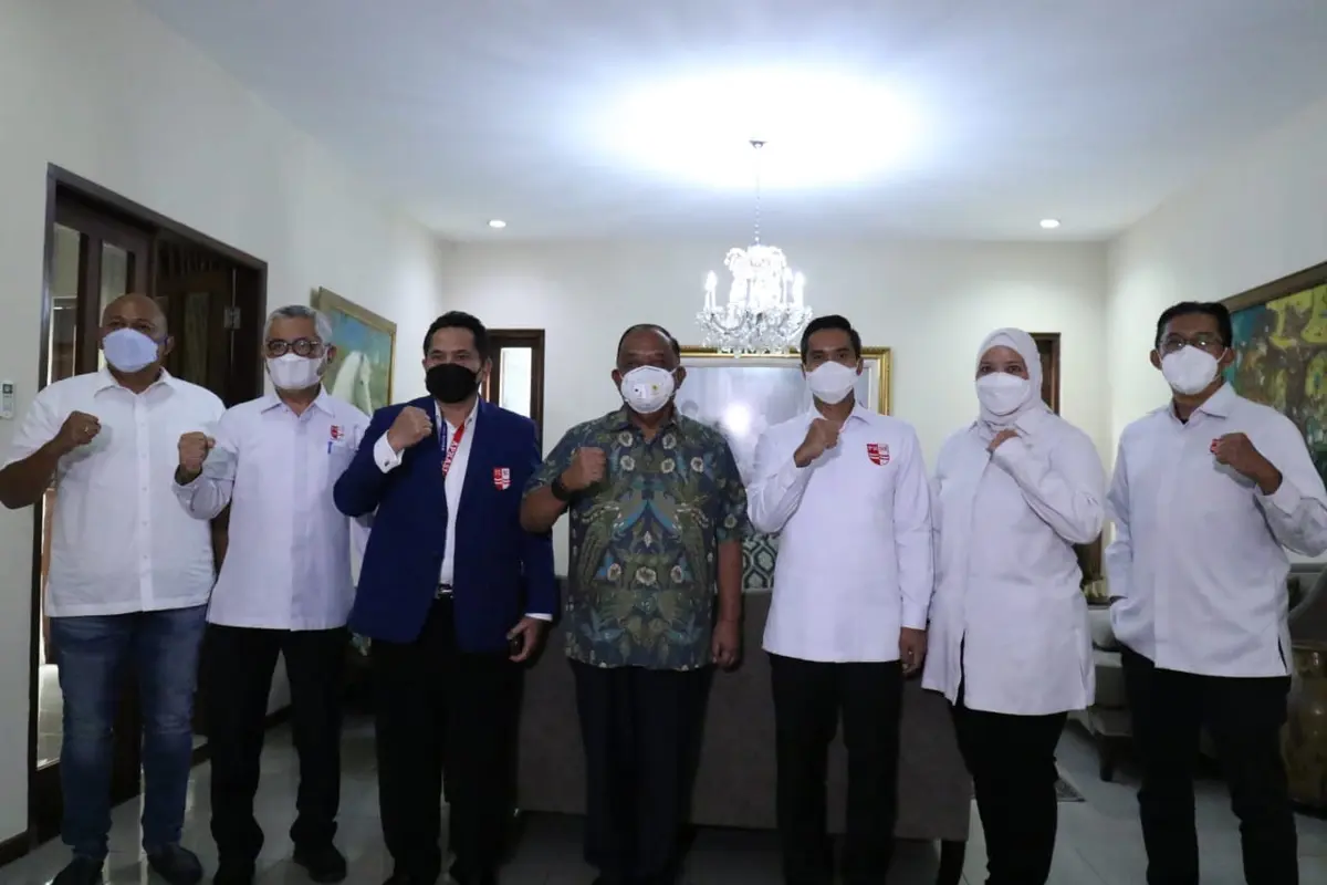 Pengurus PRSI menemui Ketum KONI