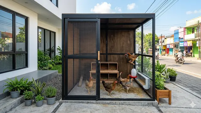 Desain Kandang Ayam Ala Urban Farming