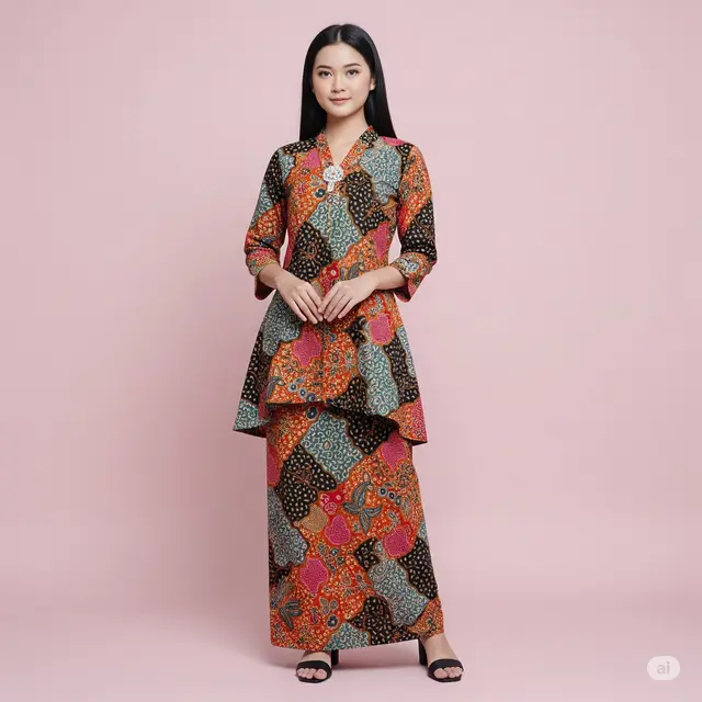 Model Batik Wanita Maxi Skirt. Foto: Gemini