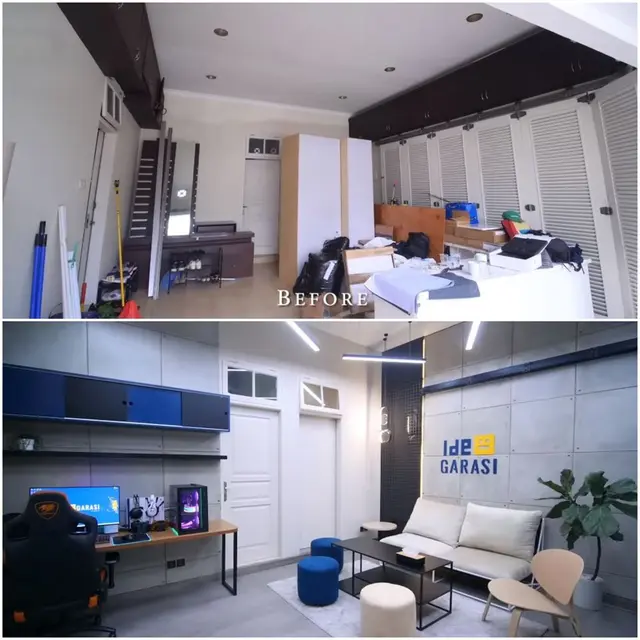 7 Potret Rumah Rangga Azof, Sulap Garasi Jadi Kantor