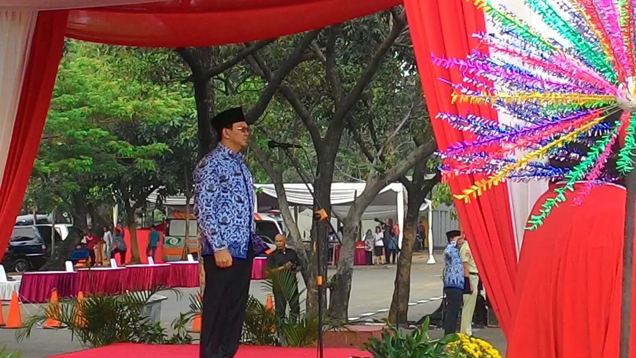 Ahok pimpin upacara Hari Sumpah Pemuda