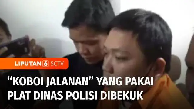 Tim gabungan Polda Metro Jaya membekuk koboi jalanan yang aksinya terekam video amatir hingga aksinya viral di media sosial beberapa hari terakhir. Tersangka ditangkap di Apartemen M-Town Residence Tangerang Selatan, pada Jumat siang.