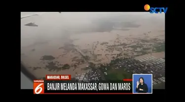 Banjir yang melanda kawasan Makassar, Gowa dan Maros, masih terjadi hingga Rabu (23/1) siang ini. Tidak  hanya permukiman, sejumlah fasilitas umum juga terendam hingga mencapai dua meter.