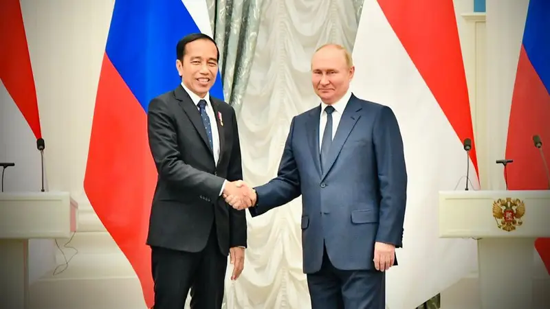 Presiden Jokowi Bertemu Vladimir Putin