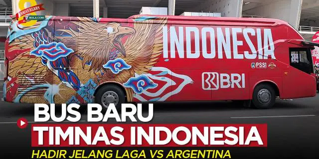 VIDEO: Bus Baru Timnas Indonesia Hadir Jelang Laga Melawan Argentina