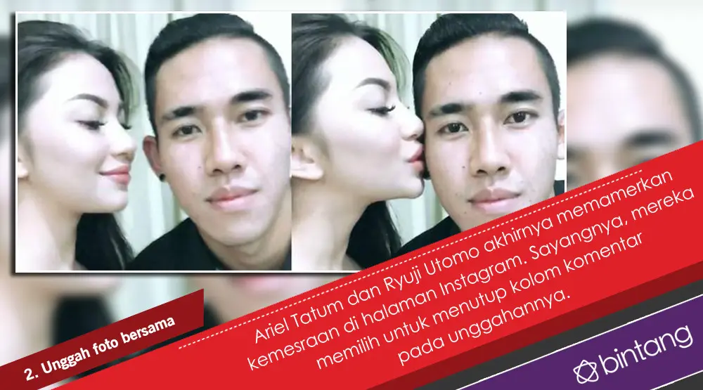 Romansa Ariel Tatum dan Ryuji Utomo yang Bikin Patah Hati. (Foto: Instagram/arieltatum, Desain: Nurman Abdul Hakim/Bintang.com)