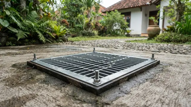 Mengamankan Lubang Saluran Air di Halaman agar Tidak Menjadi Tempat Persembunyian Ular