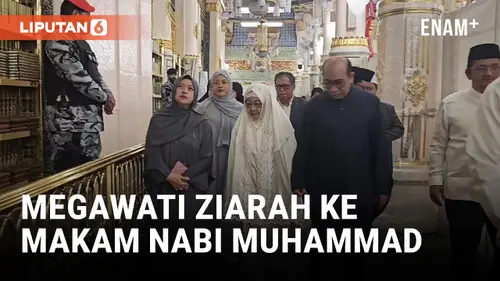  Megawati Ziarah ke Makam Nabi Muhammad Bareng Dua Anaknya