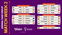 Jadwal Lengkap Piala Dunia 2022 di Vidio, 25-28 November (dok.vidio)