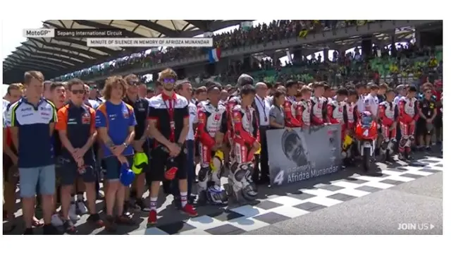 6 Momen Mengheningkan Cipta untuk Afridza Munandar Jelang MotoGP Malaysia