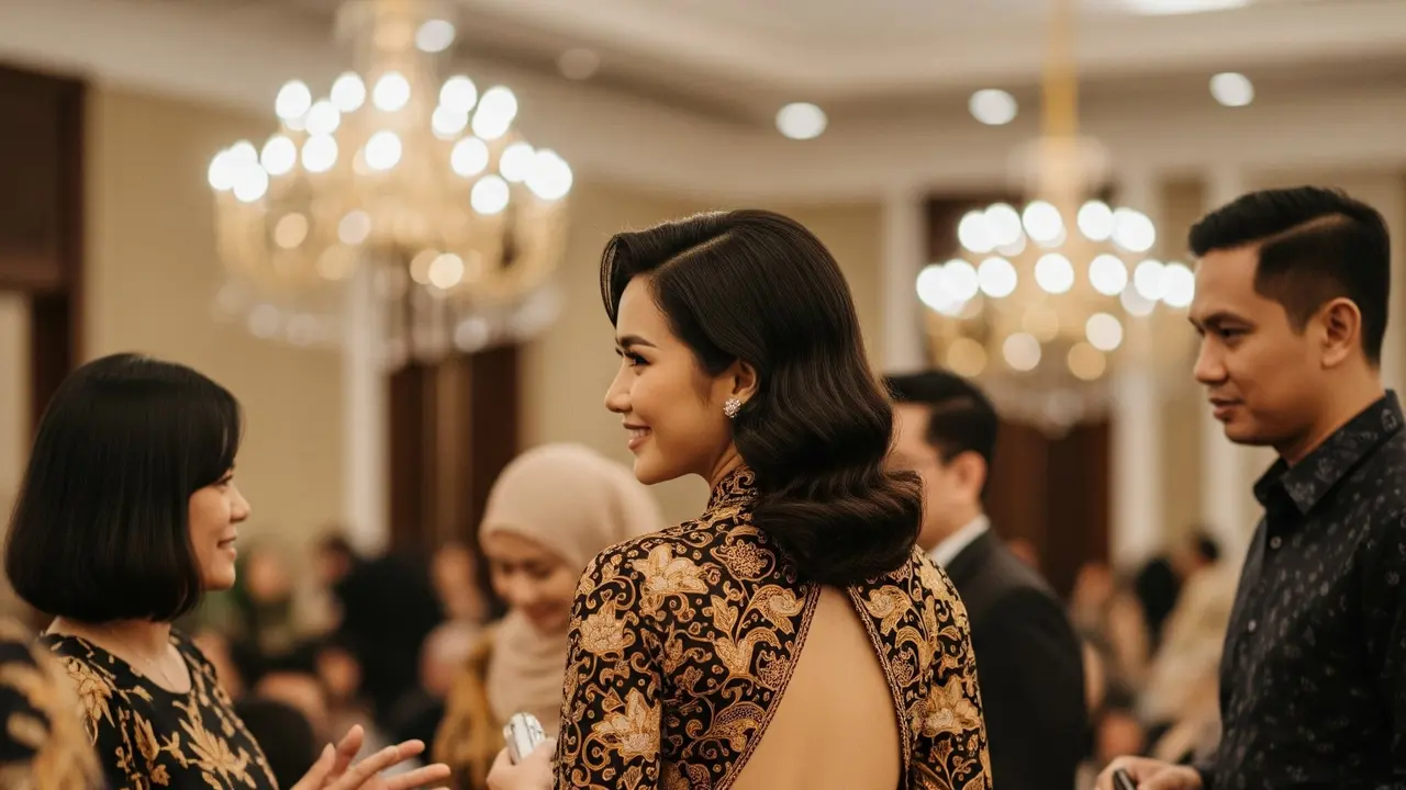 Model Batik Wanita Backless