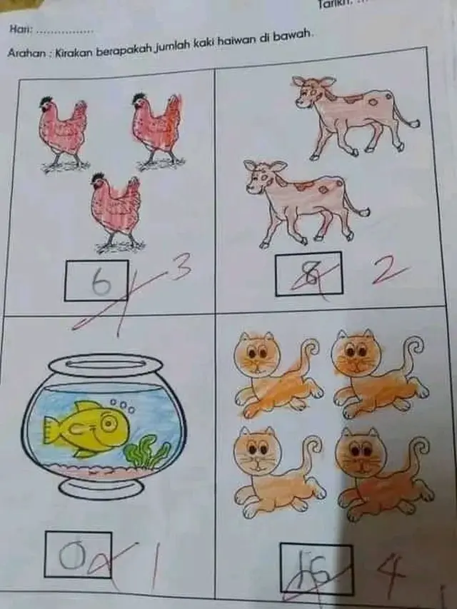 6 Potret Lembar Jawaban Murid Penuh Coretan Guru Ini Bikin Elus Dada