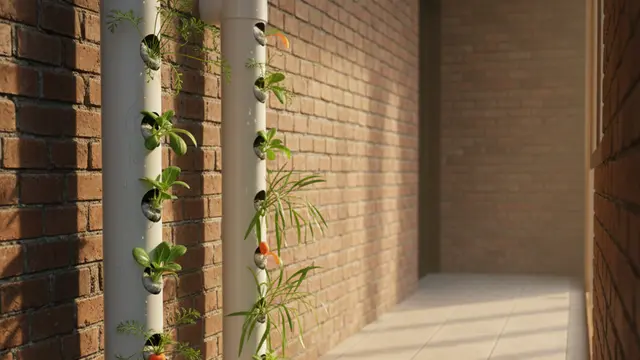 Desain Kebun Sayur Mini di Lorong Rumah by gemini