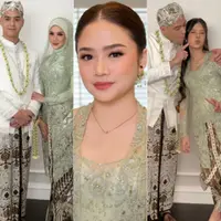 Mulan Jameela dengan Kedua Putrinya, Tiara dan Safeea di Akad Nikah Alyssa Daguise dan Al Ghazali. [Instagram]