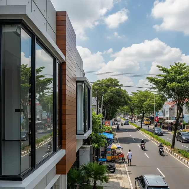 Jendela Kedap Suara Terbaik untuk Rumah di Pinggir Jalan Raya (Gemini AI)
