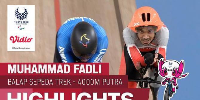 VIDEO: Highlights Penampilan Muhammad Fadli di Cabor Balap Sepeda Trek Individual Pursuit Paralimpiade Tokyo 2020