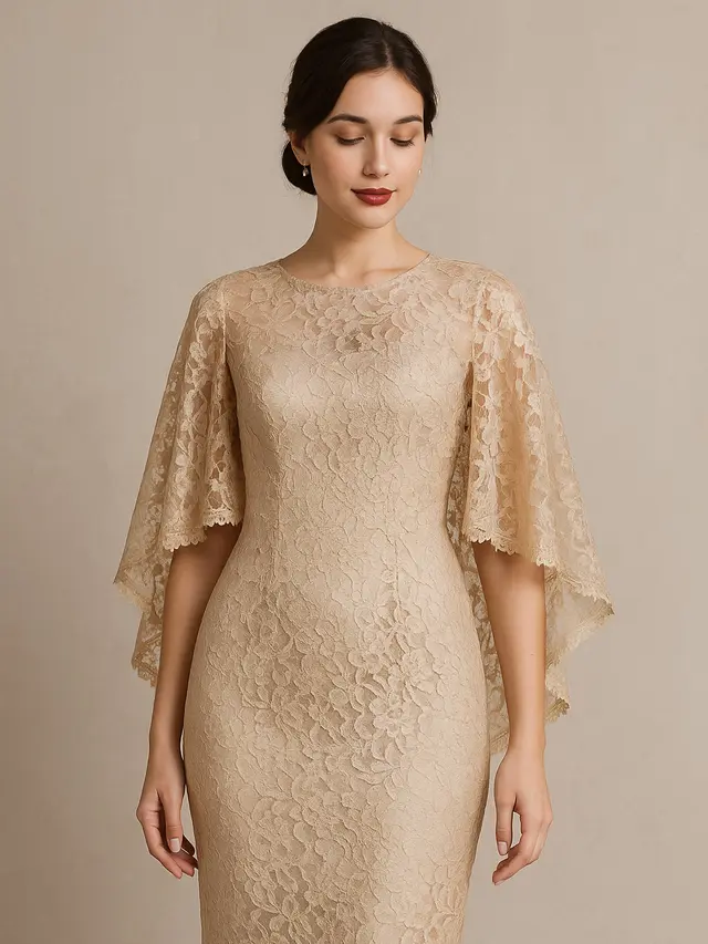 Dress Brokat Modern yang Anggun untuk Pesta