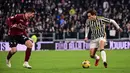 Hujan gol terjadi saat Juventus menjamu Salernitana di babak 16 besar Coppa Italia 2023/2024. Si Nyonya Tua cukur tamunya 6-1 dan memastikan lolos ke perempat final Coppa Italia 2023/2024. (Marco Alpozzi/dpa via AP)