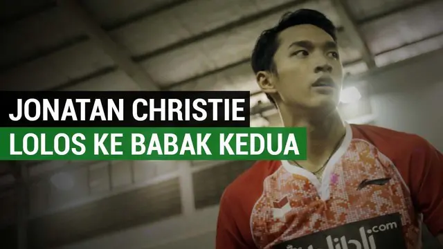 Berita video Jonatan Christie jadi satu-satunya wakil tunggal putra Indonesia yang melaju ke babak kedua Indonesia Open 2017.