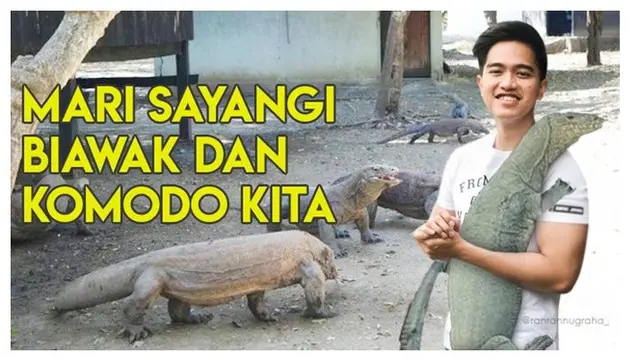Hasil Editan Foto Kaesang dengan Background Wisata Ini Kocak Abis