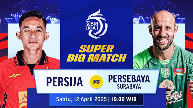 Link Streaming Big Match BRI Liga 1: Persija vs Persebaya di Vidio Akhir Pekan Ini
