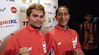 2 pesilat Indonesia di SEA Games 2017 Yolla Primadona dan Hendy (kanan) (Liputan6.com / Cakrayuri Nuralam)