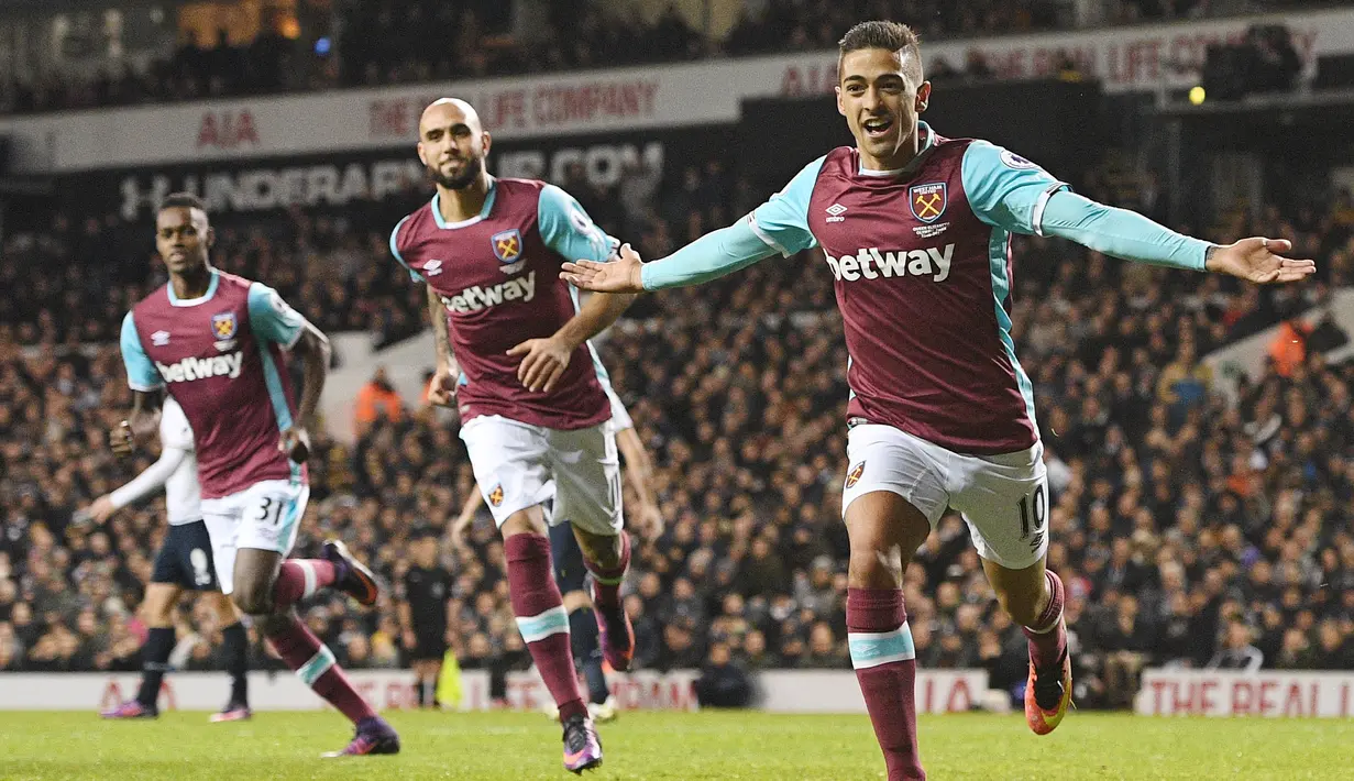 3. West Ham United (London Stadium) – 58.336 penonton. (EPA/Facundo Arrizabalaga)
