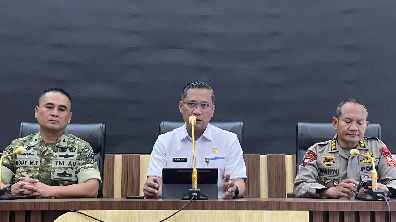 Juru Bicara Satgas (Jubir Satgas) PRR Amran dalam konferensi pers di Kantor Pusat Kemendagri, Rabu (6/5/2026).