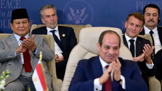 Presiden Prabowo Subianto dalam Konferensi Tingkat Tinggi (KTT) Perdamaian Gaza yang digelar di Mesir.