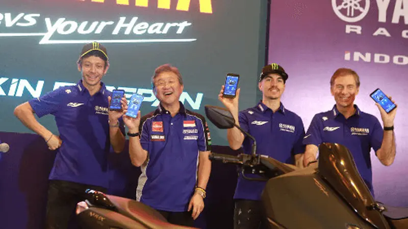 Gandeng Valentino Rossi dan Maverick Vinales, Yamaha Akhirnya Launching Aplikasi Y-Connect