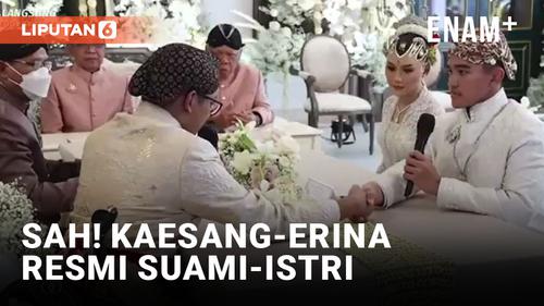 VIDEO: Tangisan Kaesang Sah Persunting Erina, Kini Resmi Sebagai Suami Istri