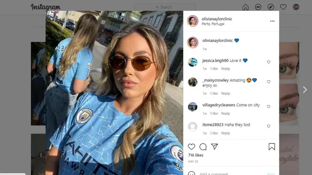 Olivia ­Naylor, kekasih pemain Manchester City John Stones