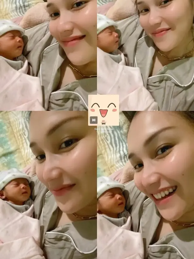 Ayu Ting Ting momong Razeta Sumehra Fachrizal, anak pertama Asyifa Nuraini (Foto: IG @ayutingting92)