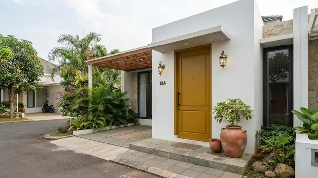 Pilihan Warna Pintu untuk Rumah dengan Dinding Putih
