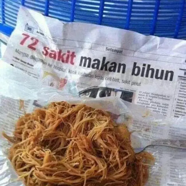 6 Potret Koran untuk Bungkus Makanan Ini Tulisannya Bikin Salah Fokus