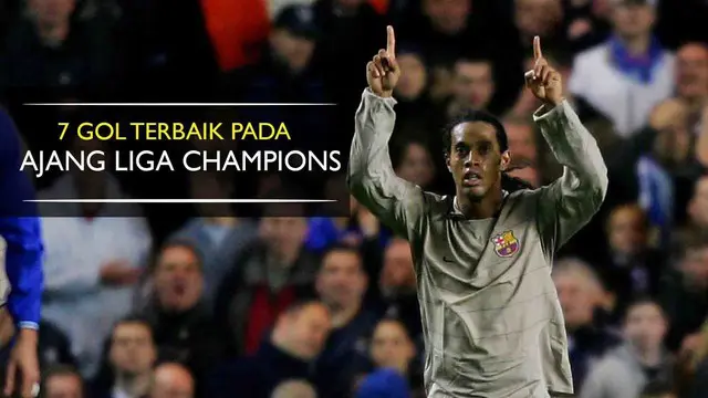 Aksi Ronaldinho Kelabui Petr Cech Masuk dalam 7 Gol Terbaik Liga Champions