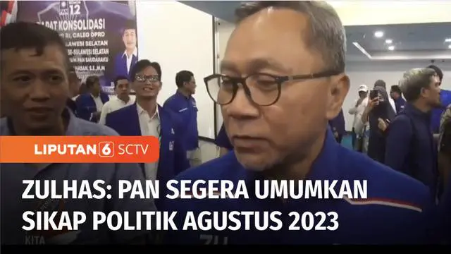 VIDEO: Zulhas Sebut Agustus Jadi Momentum Penting PAN Tentukan Dukungan Politik Capres-Cawapres