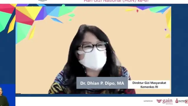 Direktur Gizi Masyarakat Kementerian Kesehatan RI, Dr. Dhian P Dipo, MA