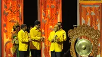 Aburizal Bakrie atau Ical membuka Munas Partai Golkar di Nusa Dua, Bali. (Antara Foto/Puspa Perwitasari)