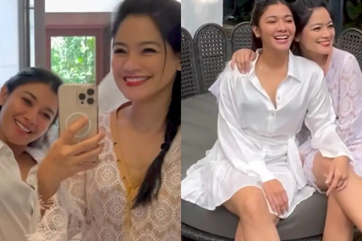 6 Beda Gaya Titi Kamal dan Naysila Mirdad Liburan Bareng ke Bali dengan Outfit Santai