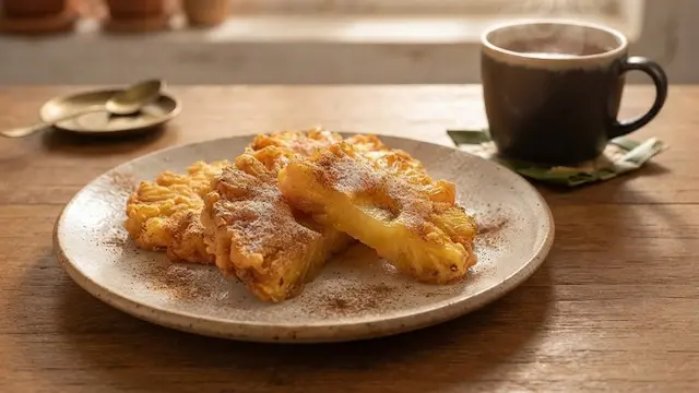 resep nanas goreng tepung dengan gula kayu manis
