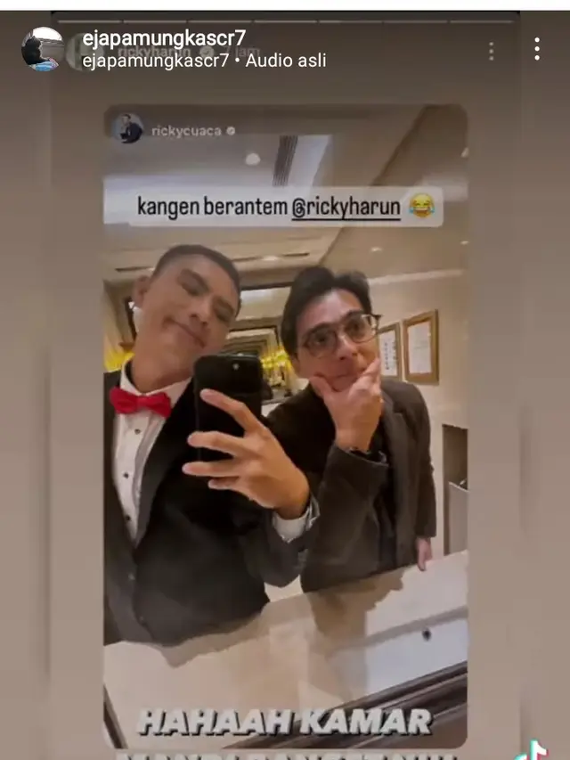 Reuni artis GGS di resepsi pernikahan Jessica Mila (Foto: Instagram rickycuaca/ejapamungkascr7)