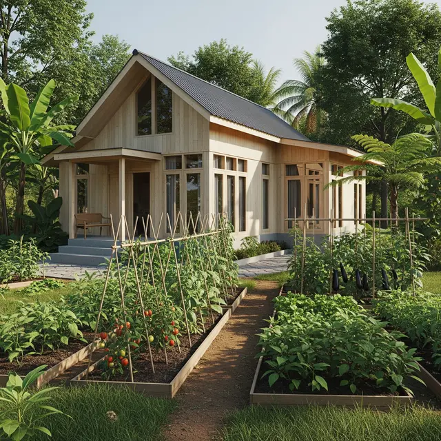 9 Rumah Kecil Scandinavian di Desa dengan Kebun Belakang Mini, Harmoni Minimalis