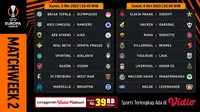 Jadwal Live Streaming Liga Europa 2023/2024 Matchweek 2 di Vidio. (Sumber: dok. vidio.com)
