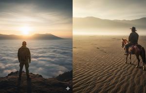 8 Prompt Gemini AI Bikin Foto Liburan Bromo Jadi Sinematik Estetik Ala Fotografer Profesional (Foto: Gemini AI)