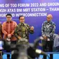 Gubernur DKI Jakarta, Anies Baswedan Sedang Menghadiri Pembukaan TOD (Transit Oriented Development) Forum 2022 dan Pencanangan Pembangunan Interkoneksi Bawah Tanah (tunnel) Thamrin Nine-Stasiun MRT Dukuh Atas, Kamis (7/7/2022). (Foto: Liputan6.com/Winda Nelfira)