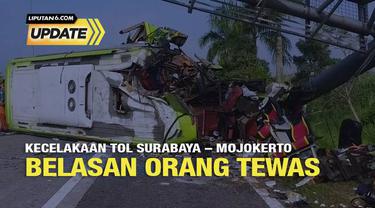 Kecelakaan bus di KM 712+400 jalur A Tol Surabaya - Mojokerto (Sumo) yang terjadi pada Senin pagi sekitar pukul 06.15 WIB diduga disebabkan karena sopir bus kurang konsentrasi dan mengantuk.