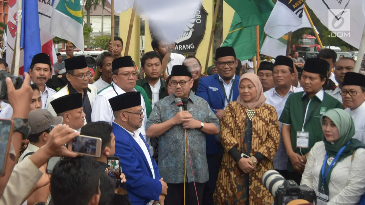 Pasangan Cagub Sudirman Said-Ida Fauziah Daftar Pilkada Jateng