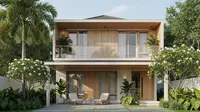 9 Model Rumah 6x12 Atap Datar dengan Balkon Atas yang Nyaman